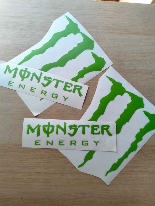 2szt MONSTER ENERGY naklejki na motocykl quad samochód