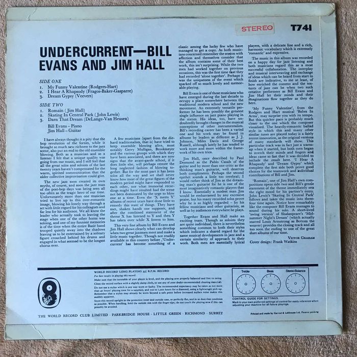 Bill Evans Jim Hall – Undercurrent 1stUK