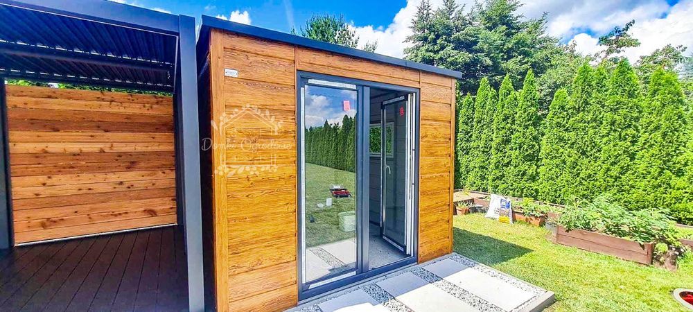Schowek Domek Ogrodowy 2x2,5m Okno Drewnopodobny dach Spad w tył ID654