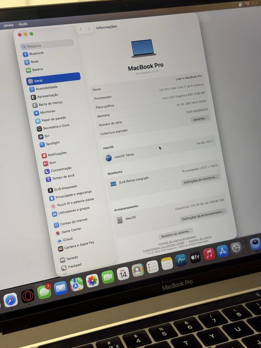 MacBook Pro 16" ótimo estado