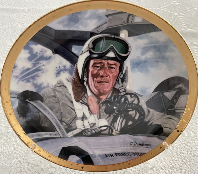 Talerz Kolekcjonerski Franklin Mint John Wayne „Tribute To Jet Pilots”