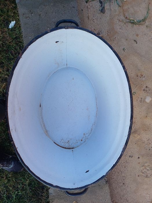 Wanienka misa emaliowana PRL staroć antyk