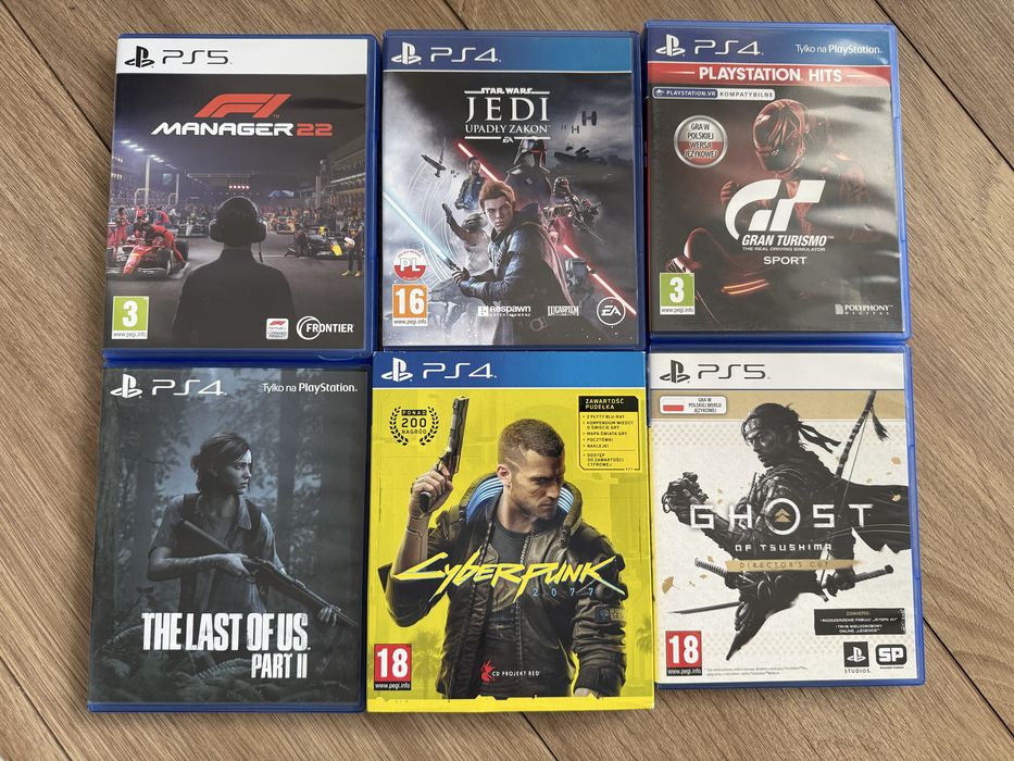 PlayStation 5 PS5 + 2 Pady + 6 gier