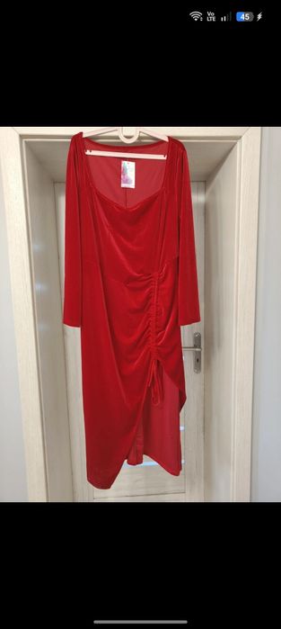 Sukienka wieczorowa welurowa 46/48