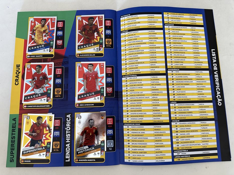 Caderneta Lidl - Euro 2024 - Topps - Completa - Rigorosamente Nova