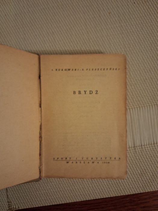 Brydż książeczka antyk PRL