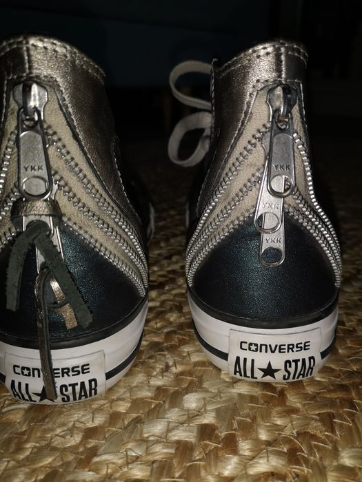 Converse 37.5 trampki złote zamki