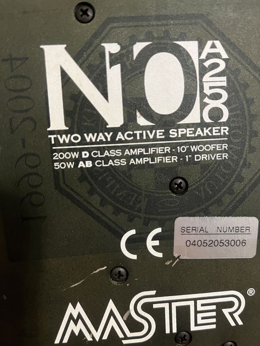 Kolumny aktywne Master audio 500 wat