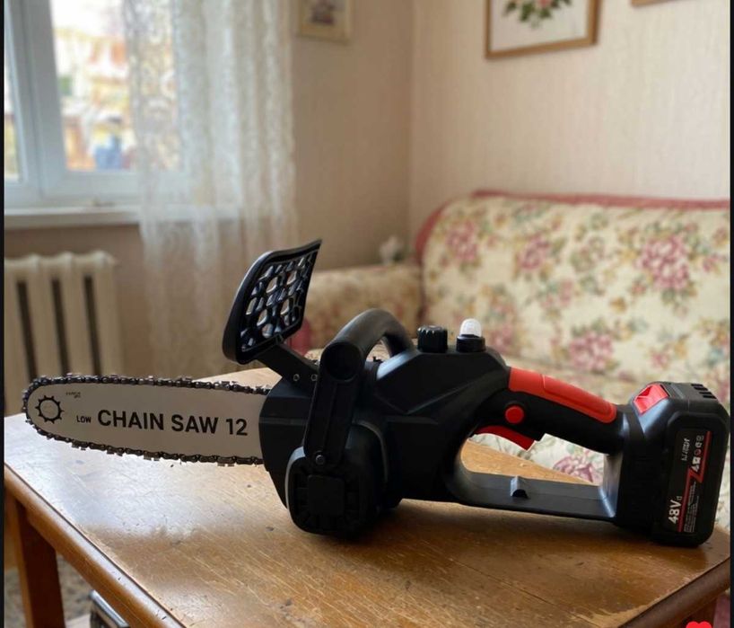 Акумуляторна ланцюгова пила 12 48V, 2 АКБ, кейс, цепная пила
