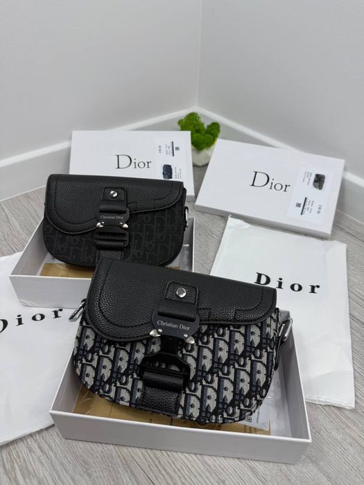Сумка через плече Dior унісекс | чорна кросбоді сумка | Сумка Діор чорна /чорна з білим чоловіча/жіноча