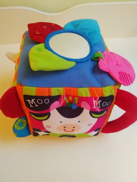 Розвиваюча іграшка м'який куб Ферма з музичними ефектами Ks Kids