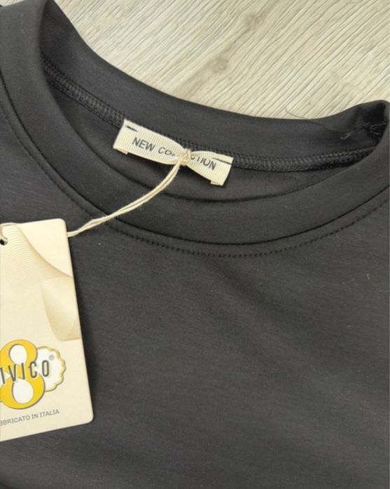 Piekny nowy czarny dres z fredzlami r.M/L