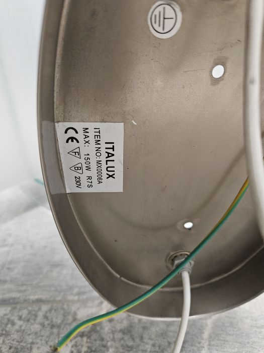 Lampa szklana sufitowa