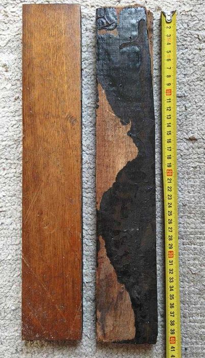 Parkiet klepka 40 cm x 7 cm x 1,8 z demontażu lata 60-te