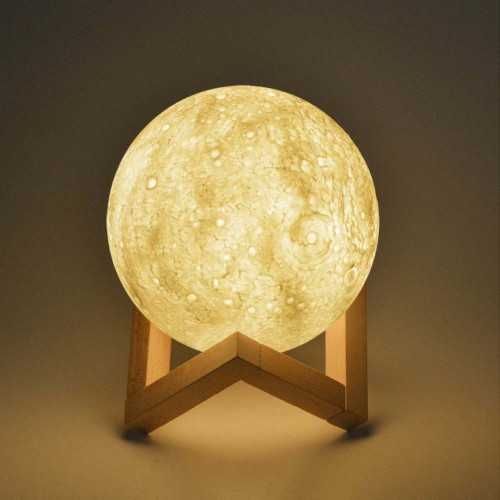 3D Moon Lamp 15 см | Акумуляторний нічник Місяць USB