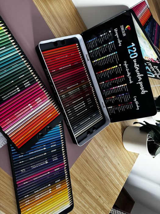 Lapis de cor aquarelaveis 120 da Zenacolor