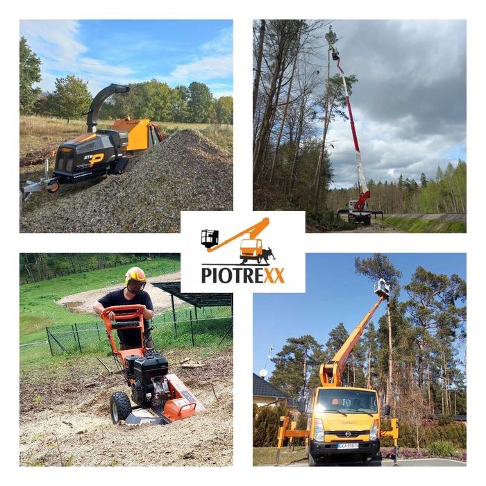 Przycinanie i Wycinanie Drzew / Rębak / Frezowanie Pni / Ogrody