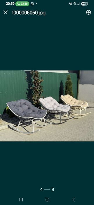 Крісло- качалка нова