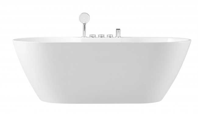 BRAIDER Akrylowa Wanna Wolnostojąca SUVERENIA z baterią 150 x 75 Biała