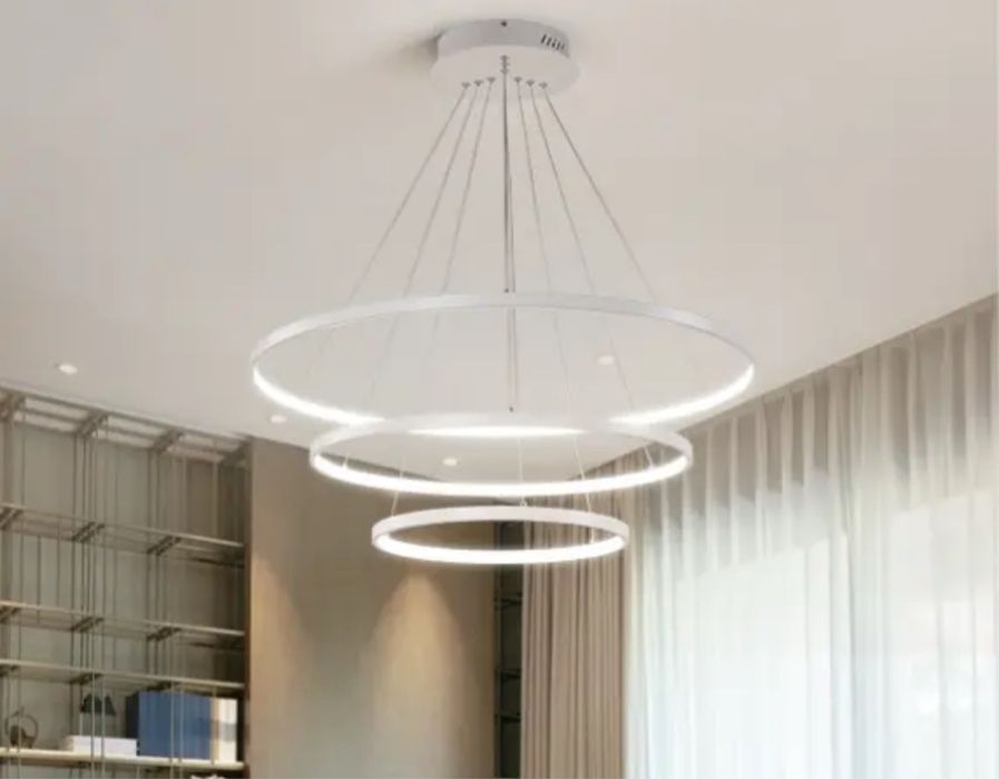 Підвісна люстра кільця з димером