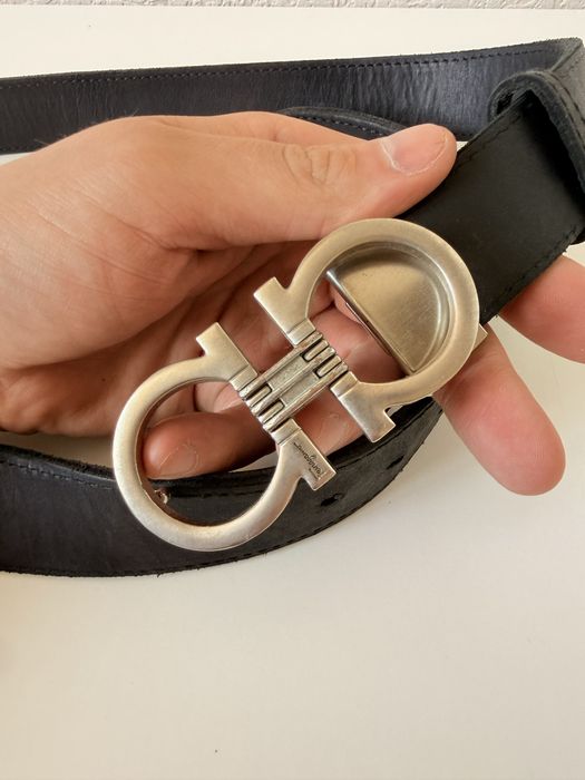 Ремень salvatore ferragamo reversible leather belt