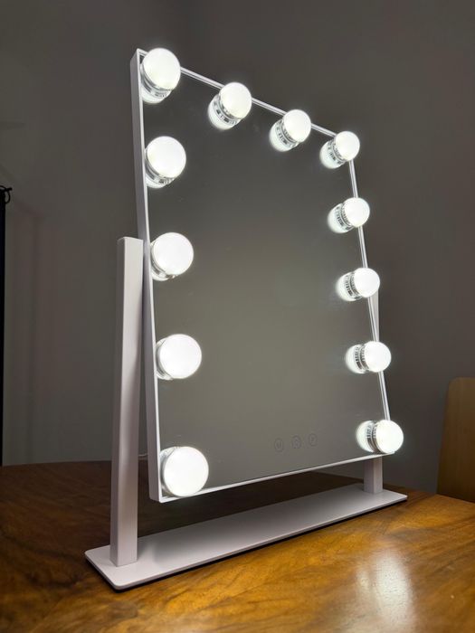 Lustro Hollywood LED – 12 Żarówek | Makijażowy Hit | NOWE toaletka