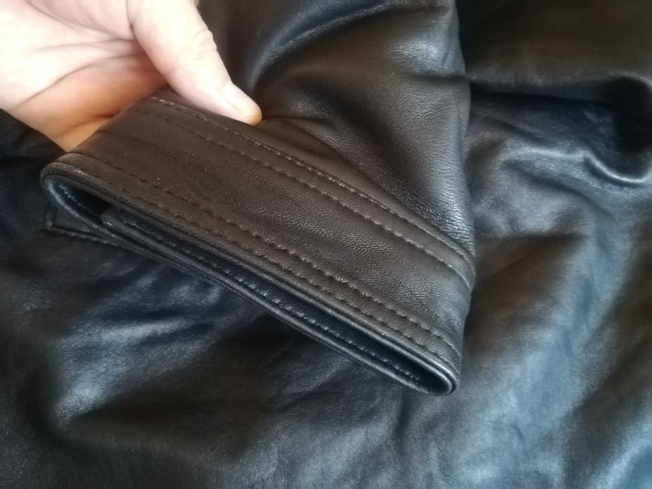 Новая с ценниками куртка Boston Harbour Outdoor черная кожаная мужская