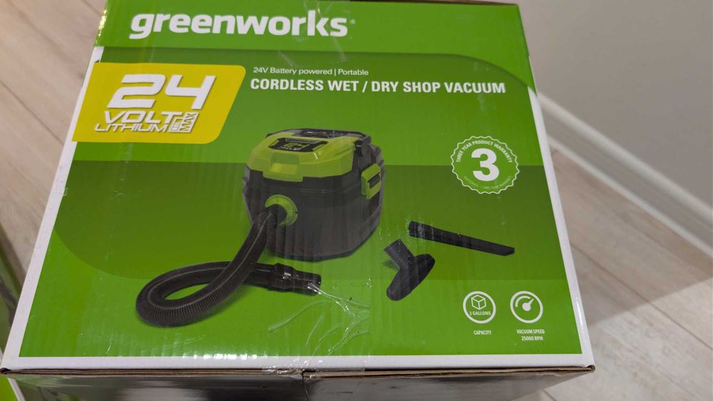 Greenworks przenośny odkurzacz akumulatorowy