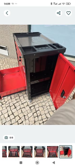 Carrinho 7 gavetas 6 gavetas completas