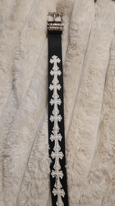 Czarny pasek chrome hearts