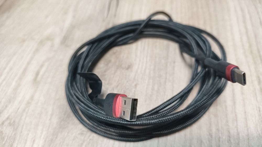 Кабель зарядки Baseus Type-C 3 метра 2A Red/Black