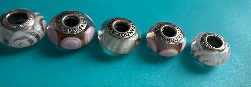 Pandora  Szkło Murano Srebro - 50zl /1szt