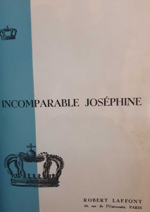 Livro Incomparable Joséphine (a 1ª mulher de Napoleão Bonaparte), 1955