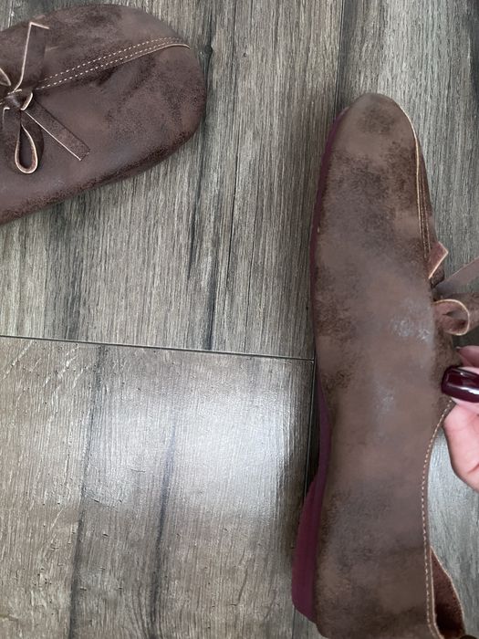 Mary Jane szerokie okrągłe noski mokasyny r.41 wkl.26,5cm barefoot