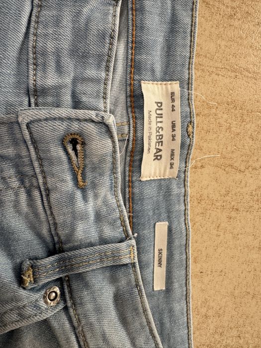 Spodnie jesnsowe męskie Skinny Pull&Bear 34/34