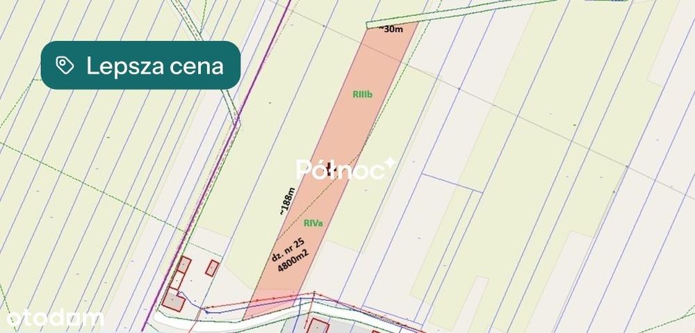 Działka 4800m² | MPZP | Kotłówka gm. Żelechów