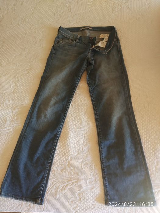 Calças de ganga de cintura baixa