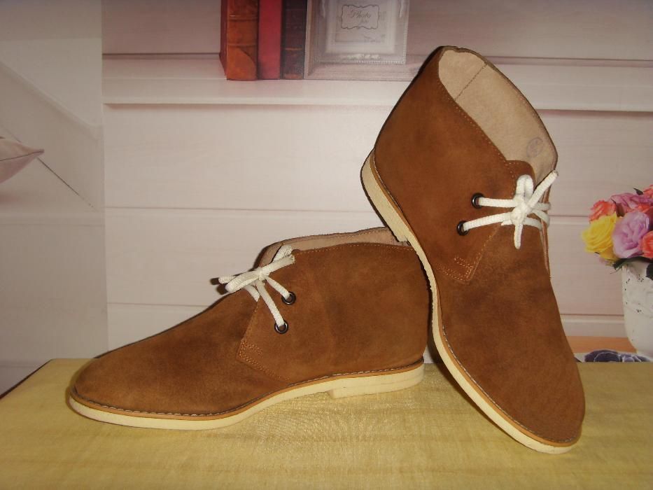 Mokasyny Skórzane, Zamszaki, Brązowe, Wygodne =WROCŁAW=