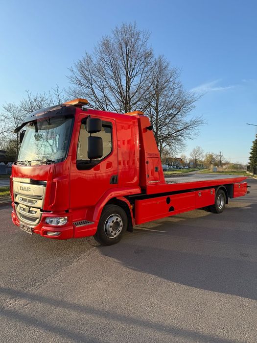 DAF LF 210 Pomoc drogowa laweta holownik widelec platforma hydrauliczna  Stan bdb