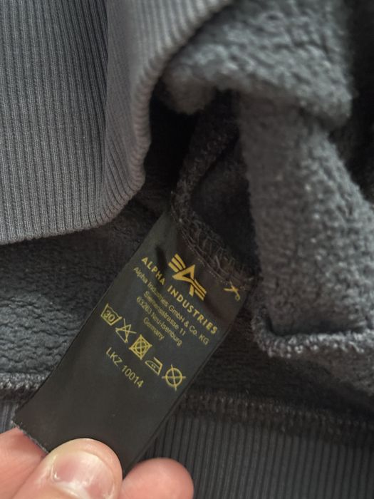 Кофта-свитшот alpha industries