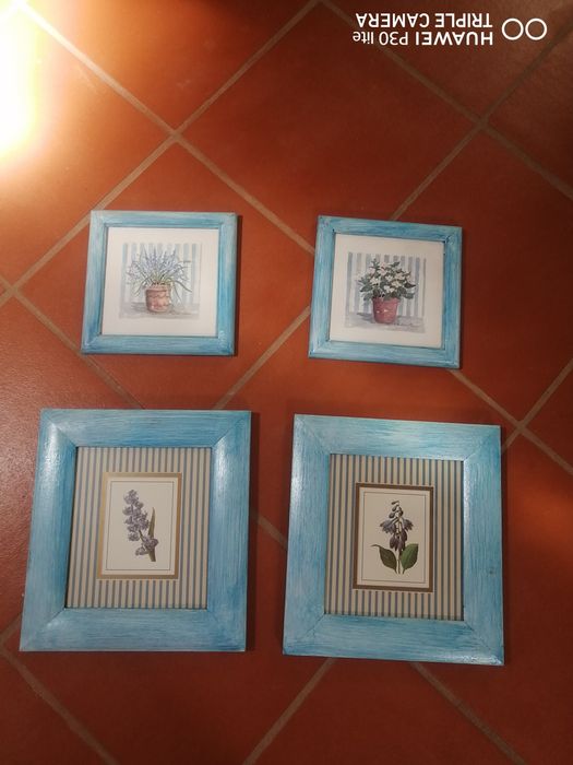 4 Quadros flores