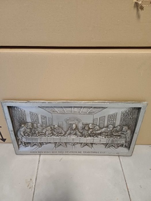 Painel/Quadro Ultima Ceia em Estanho