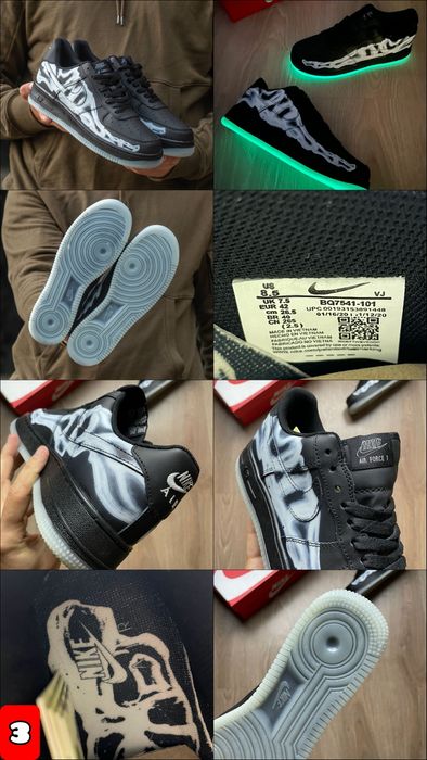 БЕЗ ПЕРЕДПЛАТИ‼️Кросівки Nike Air Force 1 Skeleton / 36-46, ПРЕМІУМ