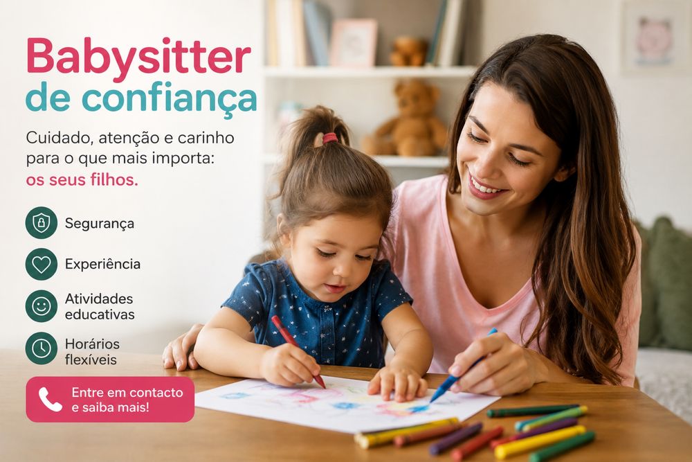 Babysitter com formação em Educação Básica - Margem Sul - Fluent in English