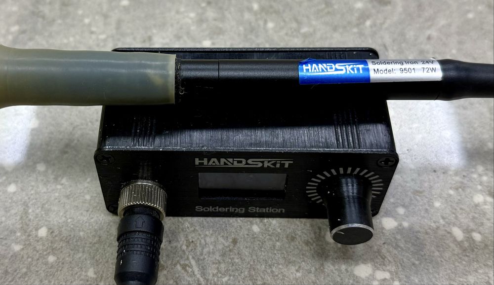 Паяльна станція Handskit T12 OLED швидкий нагрів 200 480°C, жала T12