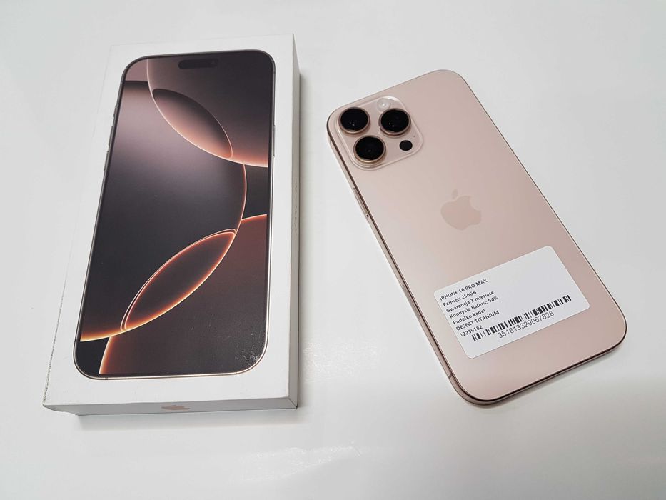 iPhone 16 PRO MAX ! 256GB ! KOLORY ! Sklep ! Gwarancja ! Wysyłka !