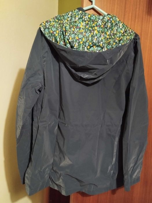 Parka azul reversível nova