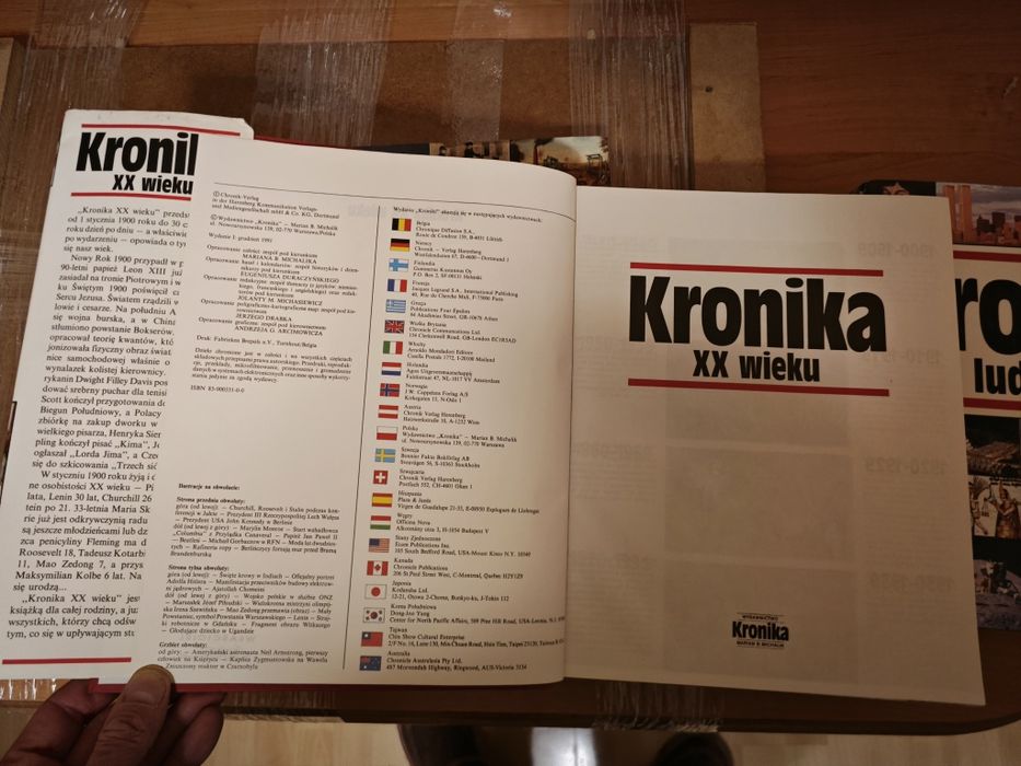 Kronika 20 wieku 3 tomy stan bdb