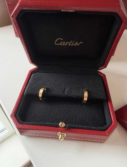 Cartier Love Hoop Small kolczyki 18k złoto