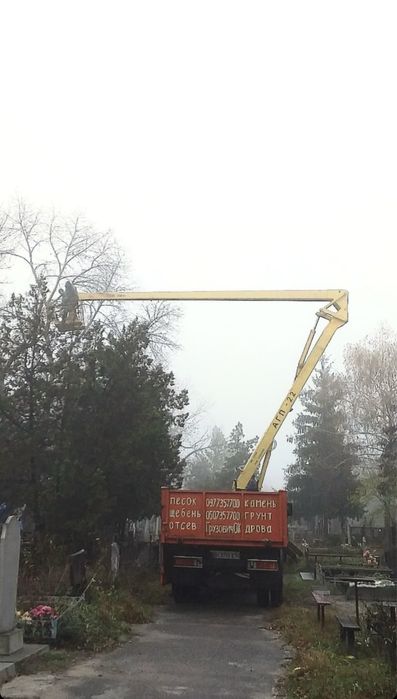 Спил, видалення, обрізка дерев, корчування пнів.Автовышка,вывоз мусора